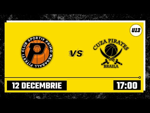 LIVE 🏀 CN U13M ACS Primo Megaball Pitesti - ACS Cuza Pirates Braila
