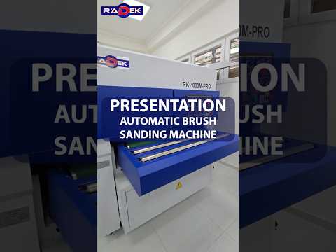 PRESENTATION AUTOMATIC BRUSH SANDING MACHINE #machine #radek #woodworking #shorts