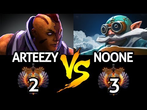 ARTEEZY Anti Mage VS NOONE Gyrocopter Epic Battle Top Immortal Fight 7.22 Dota 2