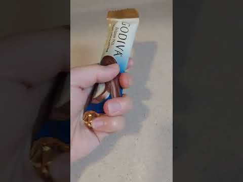 ASMR🌈 Most Satisfying Video of Godiva Creamy Chocolate Bar #shorts #asmr #viral #satisfying #godiva