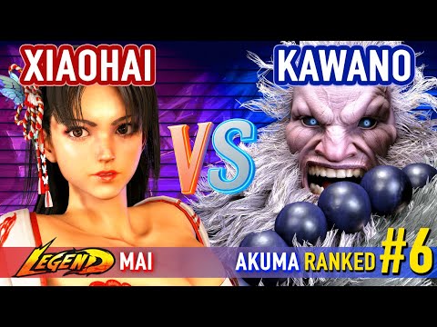 SF6 ▰ XIAOHAI (Mai) vs KAWANO (#6 Ranked Akuma) ▰ High Level Gameplay