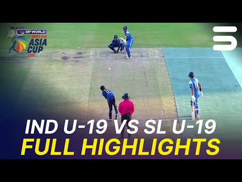 Full Highlights | India U-19 vs Sri Lanka U-19 | SF-1 | Asia Cup Men's U-19 | ZI1S