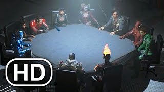 JUSTICE LEAGUE Reunites To Stop Invasion Scene 4K ULTRA HD - Injustice 2 Cinematic