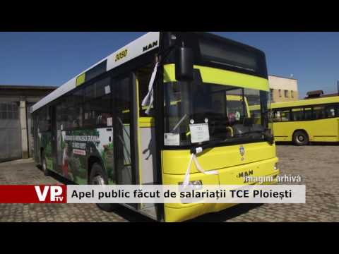 Apel public făcut de salariații TCE Ploiești