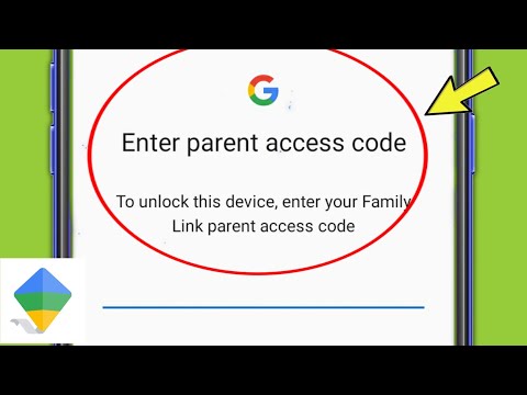 Google Family Link | How to Enter Parent access Code for unlock the device