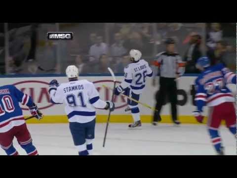 St. Louis (TBL) Goal 02-28-13 Tampa Bay Lightning vs New York Rangers