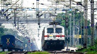 preview picture of video 'Indian Railways! Nizamuddin - Durg Humsafar Express Powered by Bhilai WAP-7 at 110 kph.'