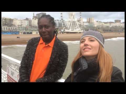 Valentina Monetta and Wiwibloggs in Brighton