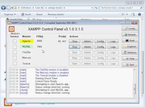 comment installer xampp sur windows 7