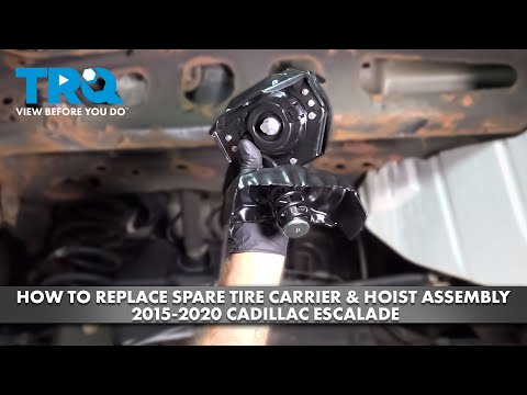 How to Replace Spare Tire Carrier & Hoist Assembly 2015-2020 Cadillac Escalade