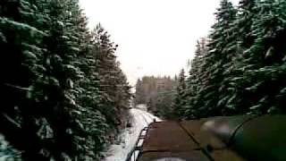 preview picture of video 'Cab ride through a snowy Hult'