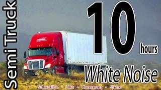 Diesel Truck Idling- White Noise (BLACK SCREEN)- 10 hours