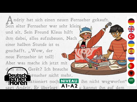 , title : '#585 Deutsch lernen mit Geschichten | Deutsch lernen durch Hören | A1-A2 | Learn German with stories'