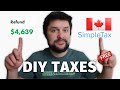 FILE TAXES ONLINE in Canada 2021 for FRE