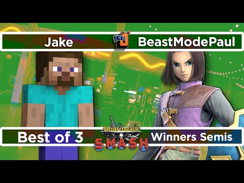 BeastModePaul (Hero) vs Jake (Steve) Winners Semis - Boardwalk Smash #33 - SSBU