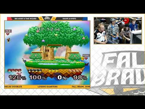 Fall Brawl 2018: Big Moist + Time Wizard vs. OkayP. + Mysto - SSBM Dubs LQ