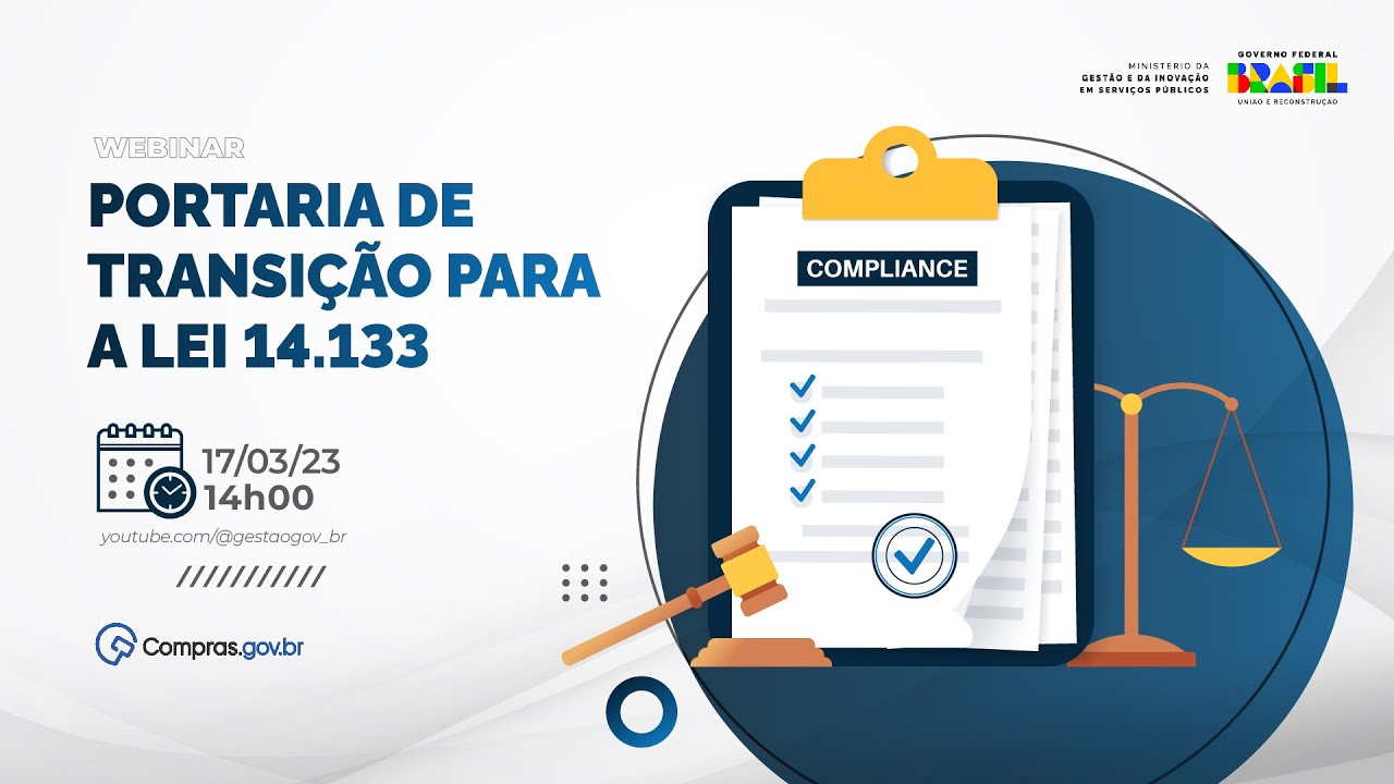 Portaria de transição para a Lei n.º 14.133/21