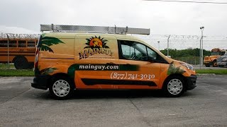preview picture of video 'Vinyl Vehicle Wrapping New Ford Transit Connect Van Davie Florida'