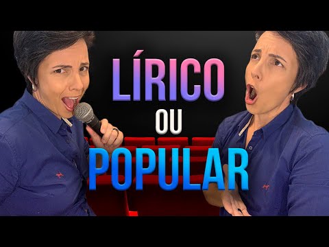 Diferenças entre Canto LÍRICO e POPULAR