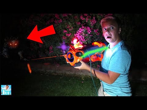 HUNTING MONSTER IN THE POOL With Monster Hunting Blaster!
