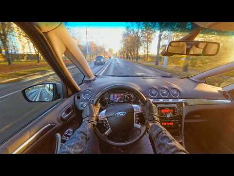 Test-Drive on a Ford S-Max I Rest (2010) 2.0 TDCi (140 hp) - Old Diesel Bus - POV Drive