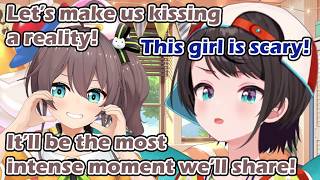 Matsuri plans to actually kiss Subaru [hololive/ENG Subs]