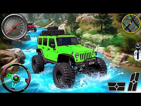 Mud Jeep Offroad Driving Simulator - 4x4 SUV Prado Derby Luxury Rocks - Android GamePlay