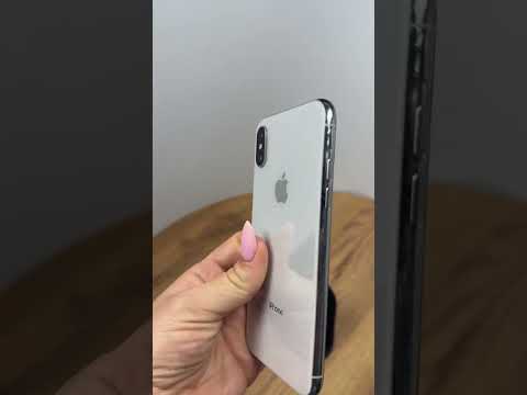 Смартфон iPhone X, 256 GB, белый, б/у, батарея 89% - фото 1 - id-p2764953494