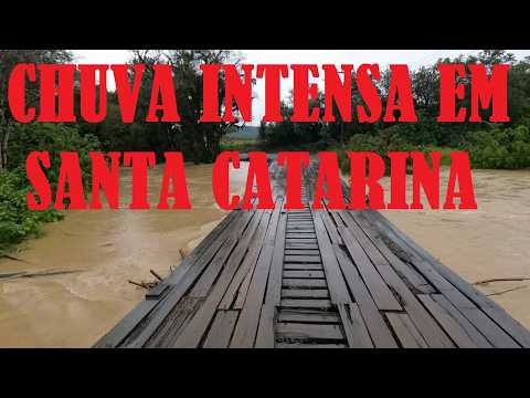 Chuva intensa em Santa Catarina.