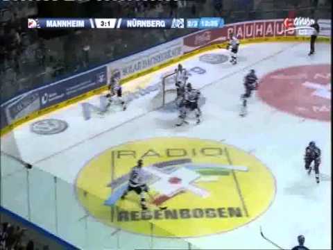 DEL 14-15 QF3 Mannheim - Nürnberg 6-1 - alle Tore