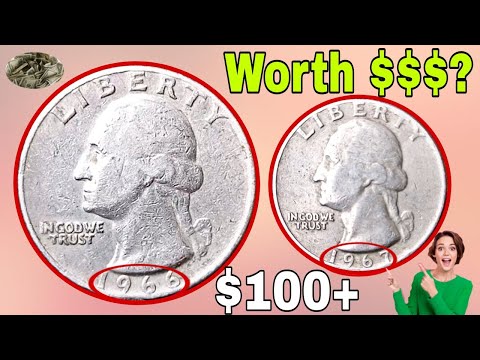 Top 2 Rare Washington Quarters Worth Money! 1966 & 1967 Quarter Dollar Coin Value Explained