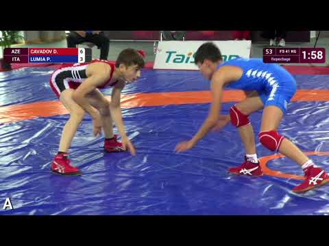 Repechage FS - 41 kg: D. CAVADOV (AZE) v. P. LUMIA (ITA)
