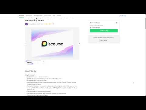 Discourse forum description introduction for client's