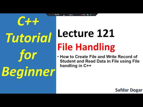 How to Create File Write Data in File and Read Record File using File Handling in C 121