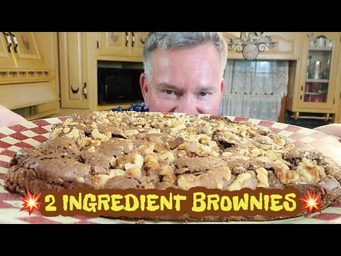 💥2 INGREDIENT BROWNIES💥💯 UNBELIEVABLE!!!..TRY IT!