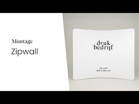 Zip wall monteren