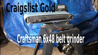 Craigslist find, Craftsman 6x48 belt sander.