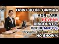 How To Calculate Occupancy ADR REVPAR No Show More What Is ARR ADR REVPAR In Hotel