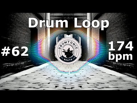 #62 Drum Loop 174 bpm 🥁 Bass Guitar Backing Tracks 🥁 DrumTonic Beats