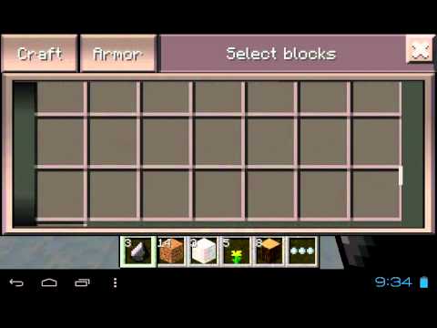 Minecraft pe (0.6.1) gameplay