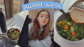 🥕student diaries | new website(!), trying to eat raw vegan and studying | 15