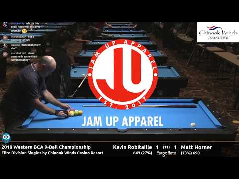 Kevin Robitaille vs Matt Horner - 2018 Western BCA 9-Ball
