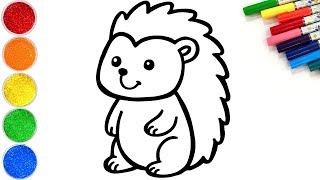 How to Draw a Cute Hedgehog | Easy Step by Step Tutorial | Made for Kids