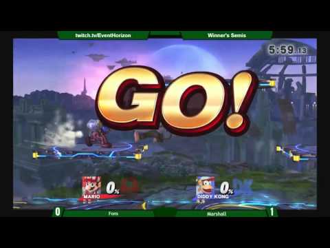 Construct 33 - Marshall (Diddy) vs Fons (Mario) - Smash 4 Winners Semis
