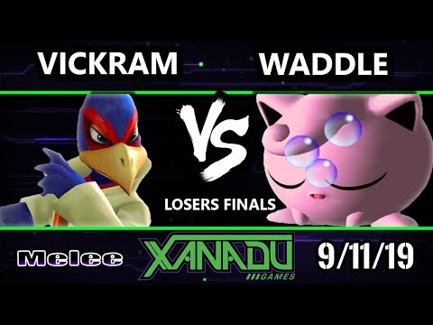 S@X 319 SSBM - Vickram (Falco) Vs. Waddle (Jigglypuff) Smash Melee Losers Finals
