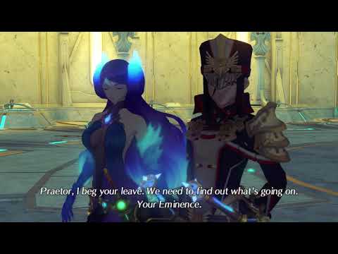 Mòrag Leaps Into Action . Cutscene . Xenoblade Chronicles 2 .
