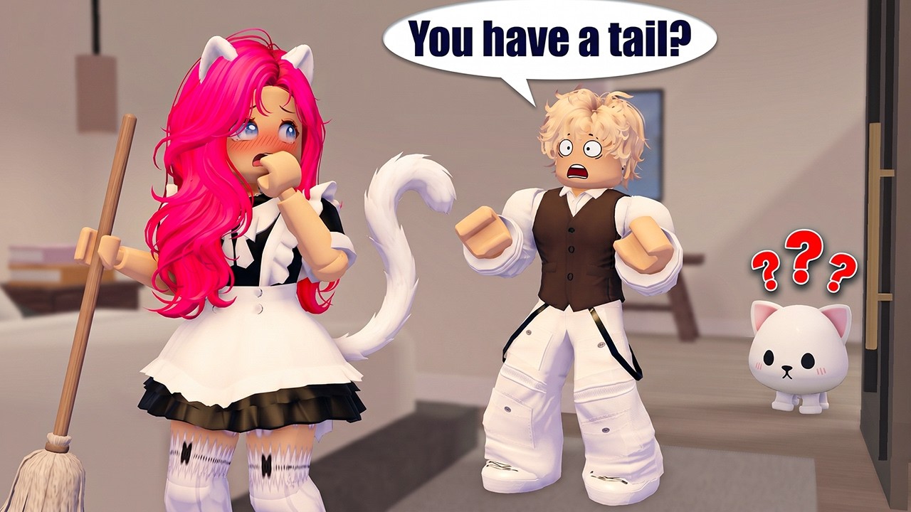 From A CUTE CAT, I Turn Into A PRETTY MAID! (Episode 1-3) | Roblox Family Roleplay