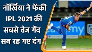 IPL 2021 DC vs SRH: Nortje bowled the fastest ball of ipl 2021, fans overwhelmed | वनइंडिया हिंदी