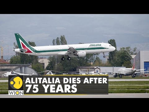 Bankrupt Italian flagship airline, Alitalia, makes its final flights after running for 74 years