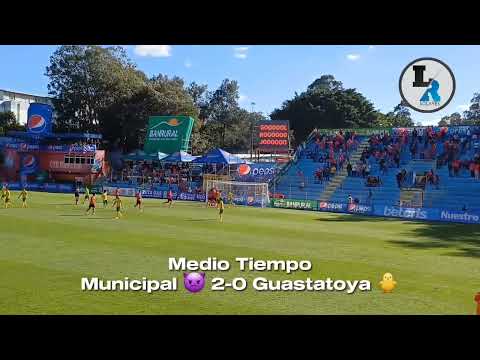 Municipal 2-0 Guastatoya al medio tiempo en la jornada 1 del Clausura 2024